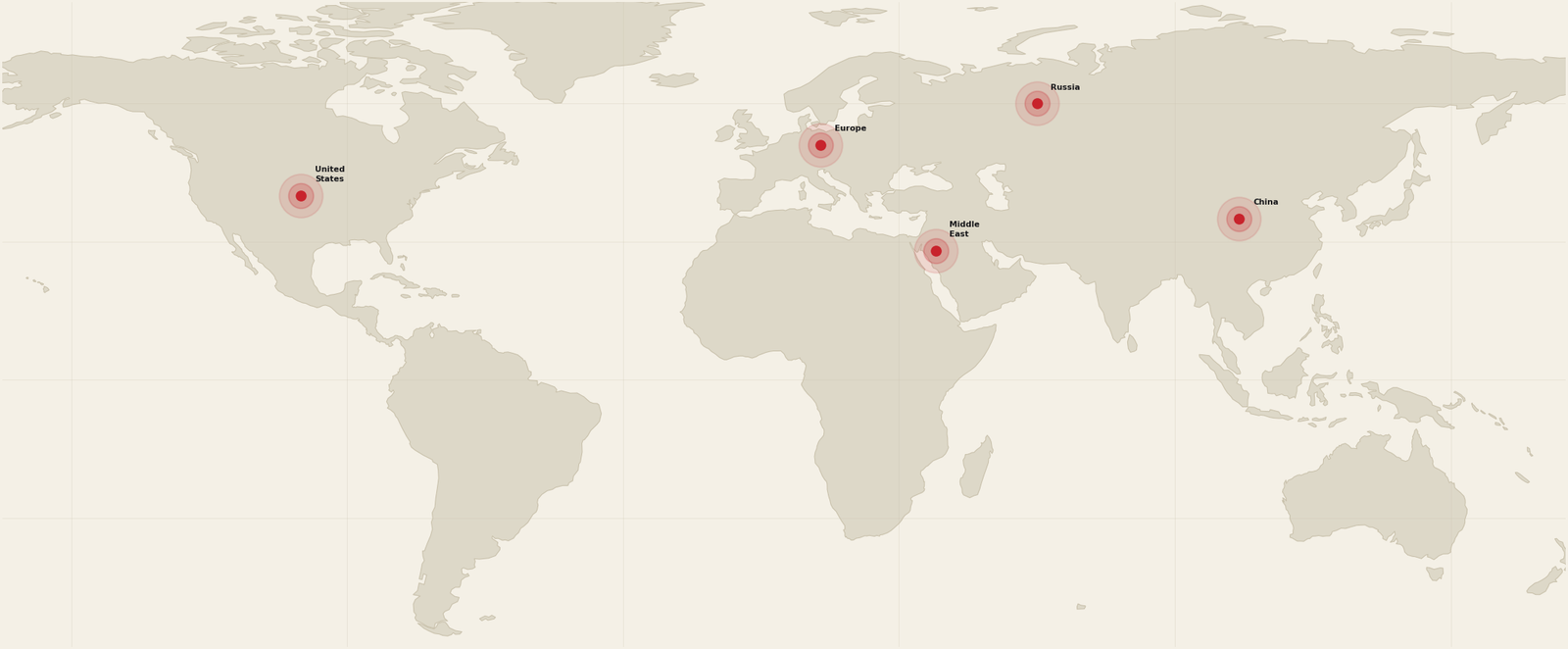 World coverage map